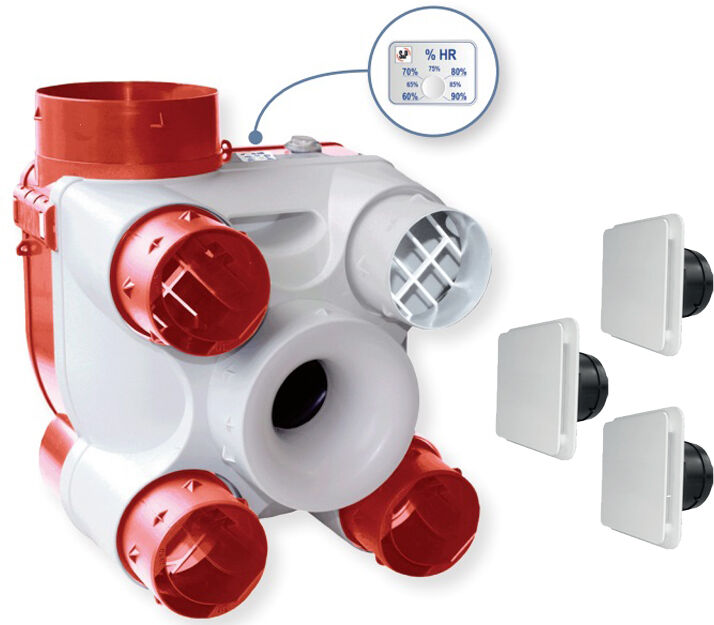 UNELVENT VMC DECO DHU K à sondes hygrométriques S&P 603116