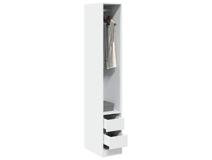 vidaXL Schrankmodule Kleiderschrank Weiß 30x50x200 cm Holzwerkstoff