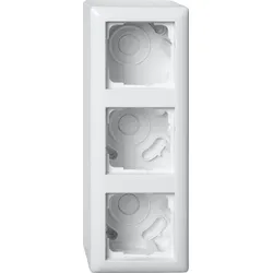 Gira 106303 AP-Gehäuse 3f + Rahmen Gira Standard 55 Reinweiß