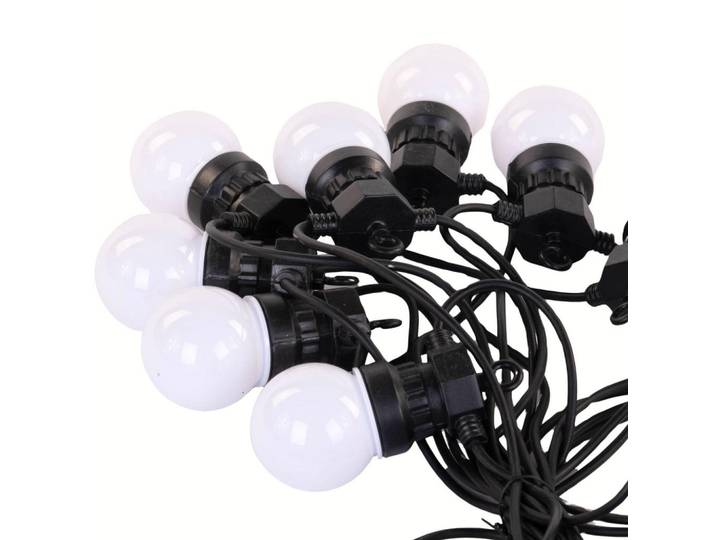 Led-Lichterkette 10 Lichter, Schwarz, Kunststoff, LED integrated, 950 cm, Lampen & Leuchten, Innenbeleuchtung, Dekoleuchten, Lichterketten