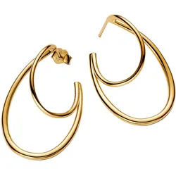 Pandora 263870C00 Damen-Ohrringe Creolen Goldfarben