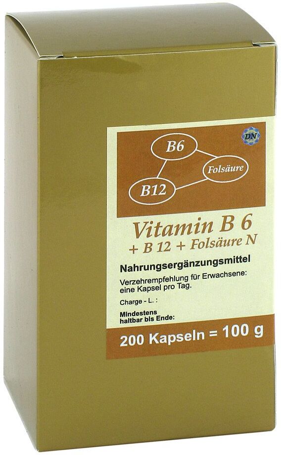 FBK-Pharma Vitamin B6+b12+folsäure N Kapseln