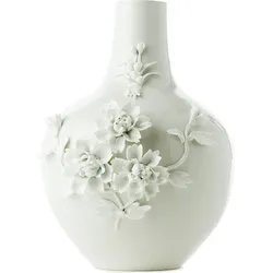 Vase 3D, weiß