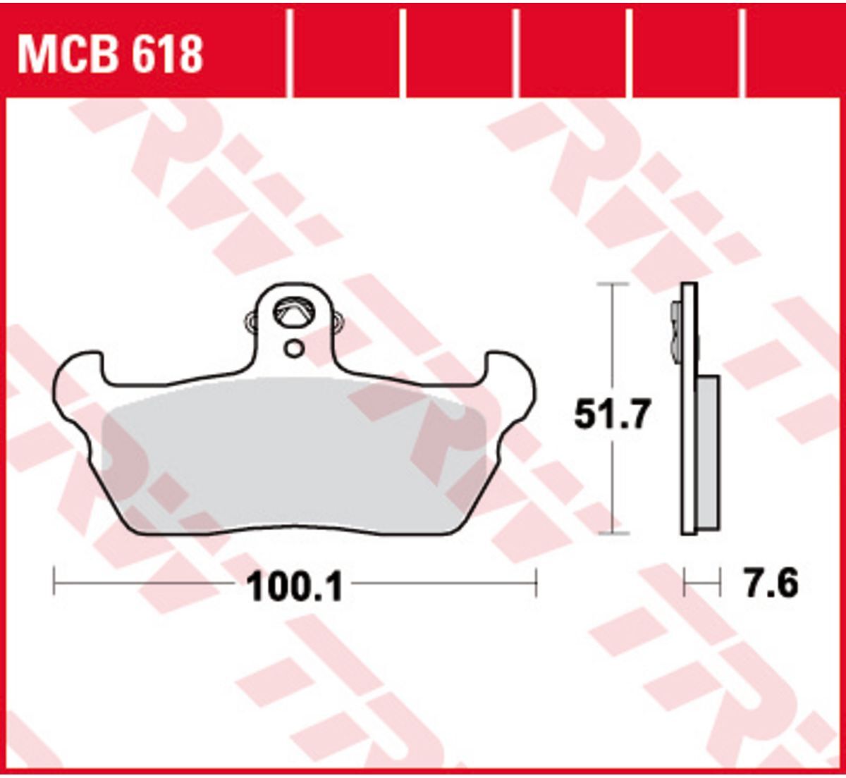 Trw Set di pastiglie freno MCB618