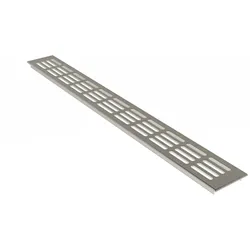 MS Beschläge Lüftungsgitter Alu Heizungsabdeckung b 60mm x L 300mm Edelstahl eloxiert
