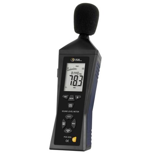 PCE Instruments Schallpegelmessgerät PCE-322A 30.. 130 dB|Auflösung 0,1 dB |Fr. 31,5 Hz..8kHz |Klasse II |Speicher |USB