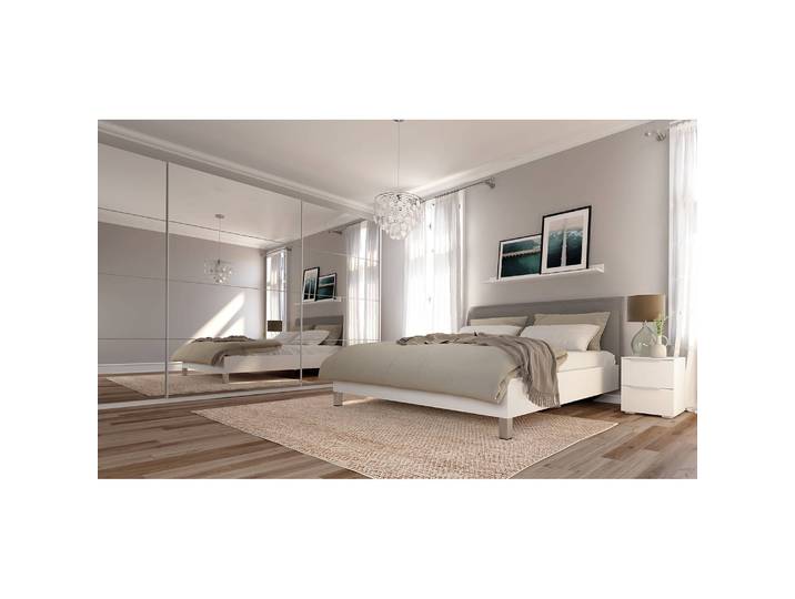 Armoire reflect 405 x 236cm Beige/Blanc alpin 3 portes