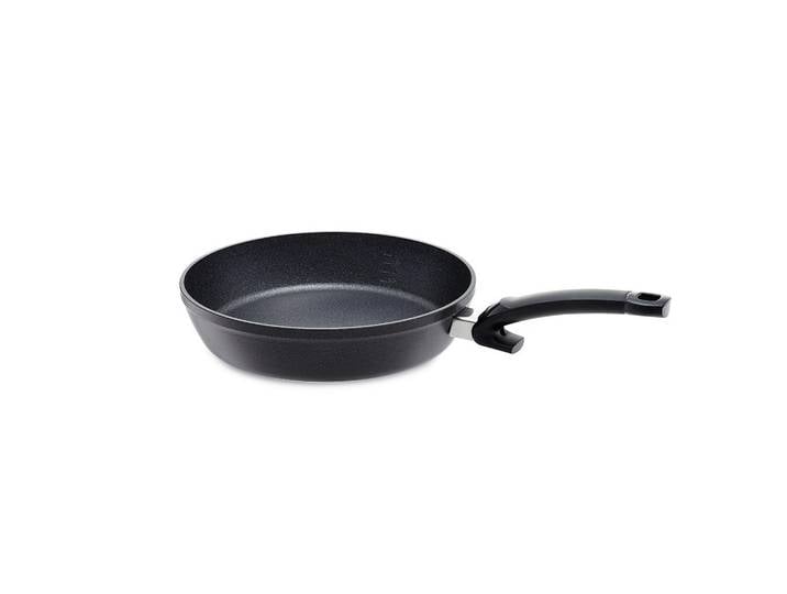 Fissler Bratpfanne Adamant® Comfort, Schwarz, Metall, 2,6 L, rund, kratzfest, besonders hoher Rand, antihaftbeschichtet, Kochen, Pfannen, Bratpfannen