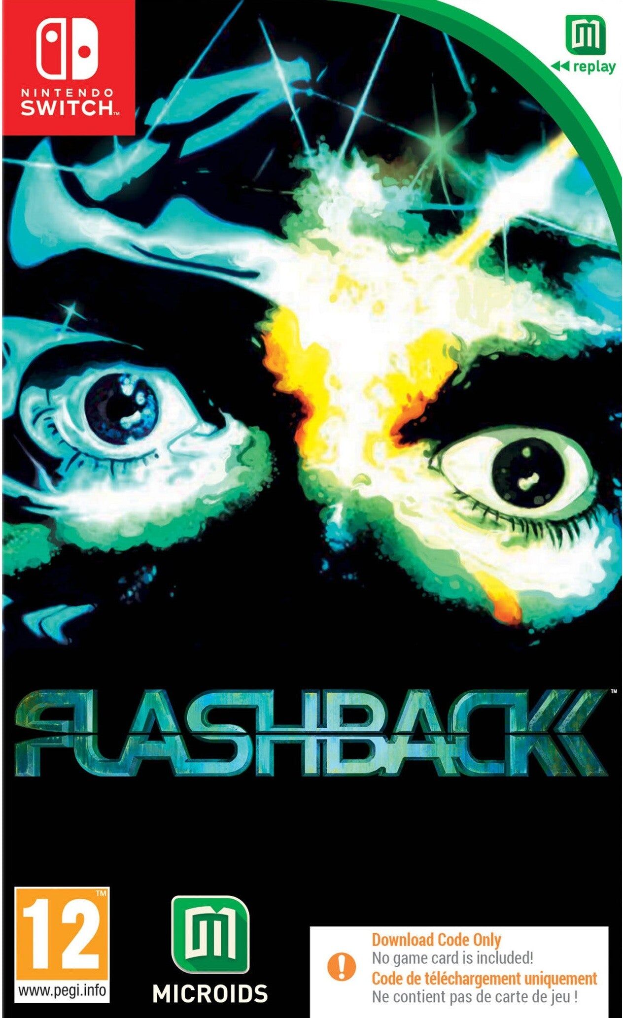 Microids Flashback for Nintendo Switch (Code in Box) - Classic Action-Adventure Game - Nintendo Switch