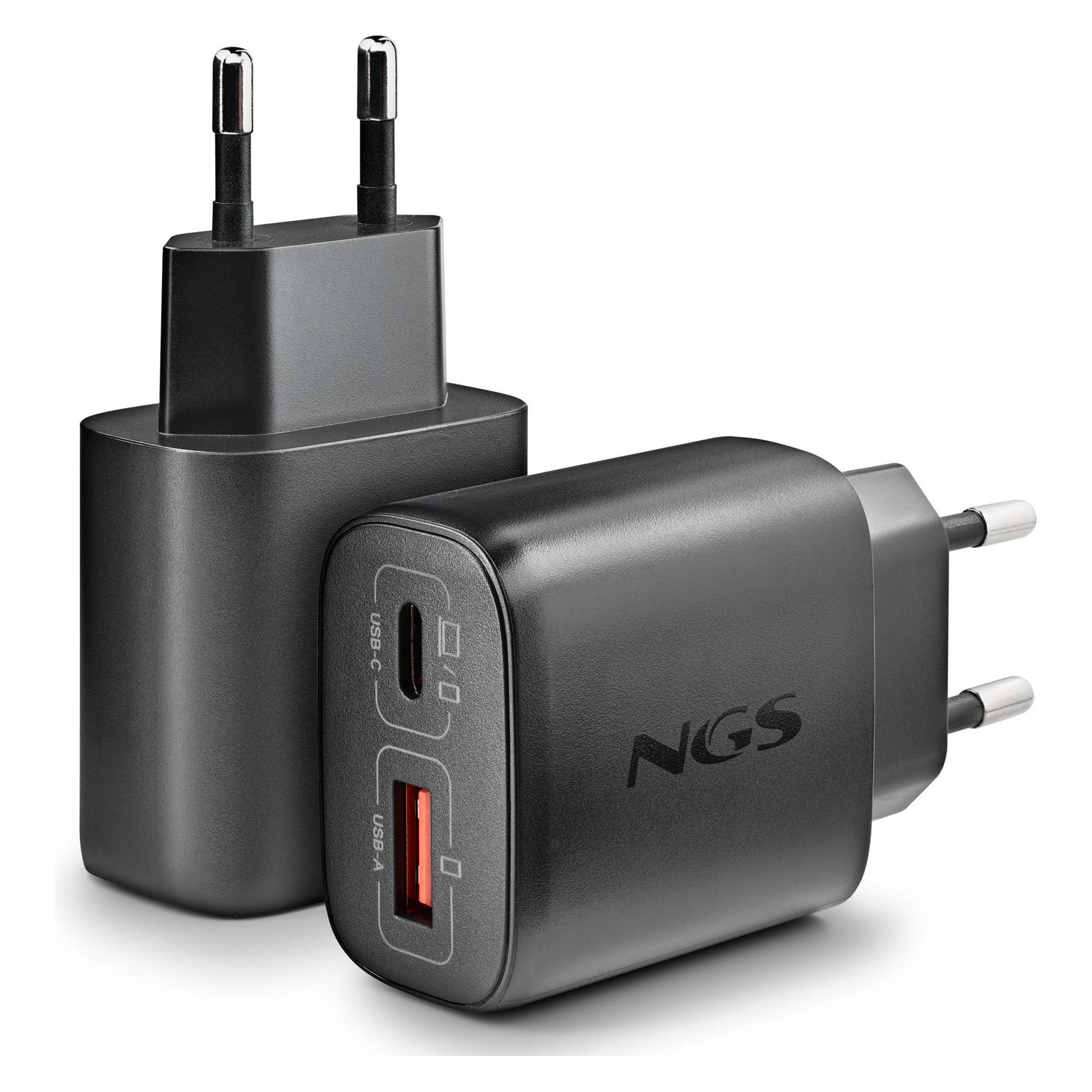 NGS ERA 45W BLACK (45 W, 2 Ports) (NGS-ACCESORIOS-0316)