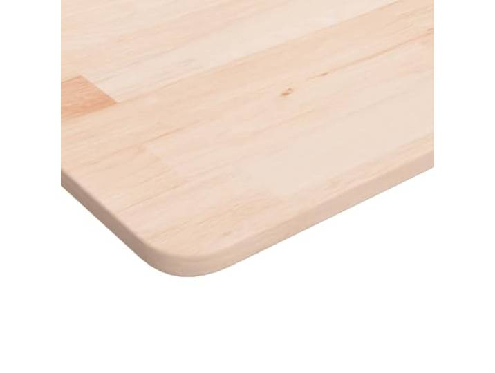 KTHLBRH Quadratische Tischplatte 90 x 90 x 1,5 cm Massivholz Eiche Unbehandelt, Oberfläche und Mehrzweck-Einsatz für Tische und Regale, rustikales Design