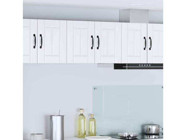 Armoire de cuisine - (2 pcs) - Meuble rangement - Blanc brillant 30x31x40 cm A3531