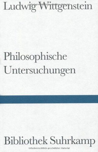 Ludwig Wittgenstein - Philosophische Untersuchungen - Preis vom 09.10.2026 07:28:09 h