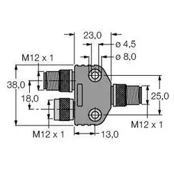 Turck Y-Stück VB2-FSW/FKW/FSW 45