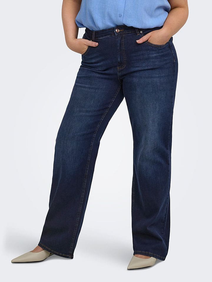 ONLY Carmakoma Jeans - Wide leg - in Dunkelblau - 50/L32