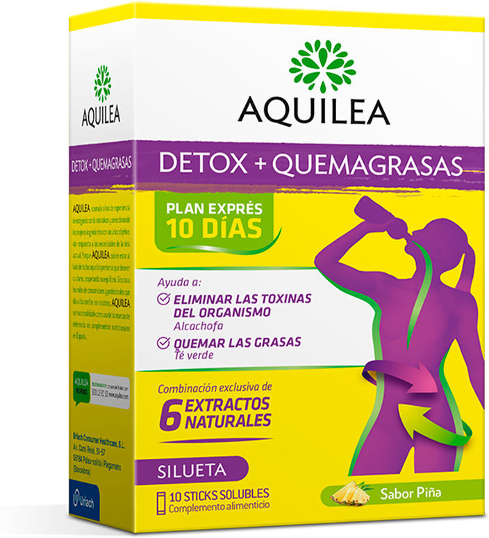 Aquilea Détox et Brûleur de Graisse 10 Sticks Buvables