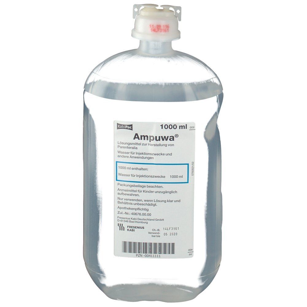 Ampuwa Plastikflasche Injektions-/Infusionslsg. 10x1000 ml Injektions-/Infusionslösung