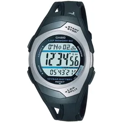 Casio STR-300C-1VEF Sports Damen- und Jugenduhr Digital Schwarz/Silberfarben