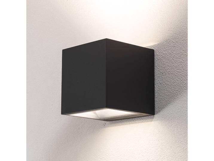 BEGA LED Aussenwandleuchte 24135 K3, dimmbar, schwarz, Aluminium, Modern, LED Wandleuchte außen