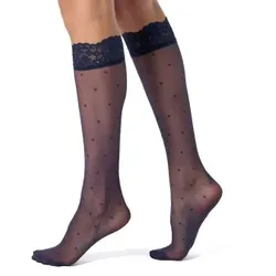 Oroblu Strumpfhosen Sweetie 20 Sheer Knee-Highs Marine Polyamid One Size Damen