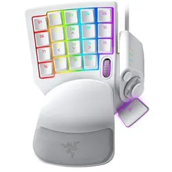 Razer Tartarus Pro (Nummernblock, Kabelgebunden), Tastatur, Weiss
