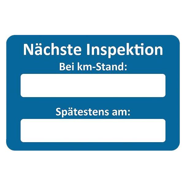 Eichner Aufkleber Nächste Inspektion bei, blau/weiss, 250 St. (9220-00052)