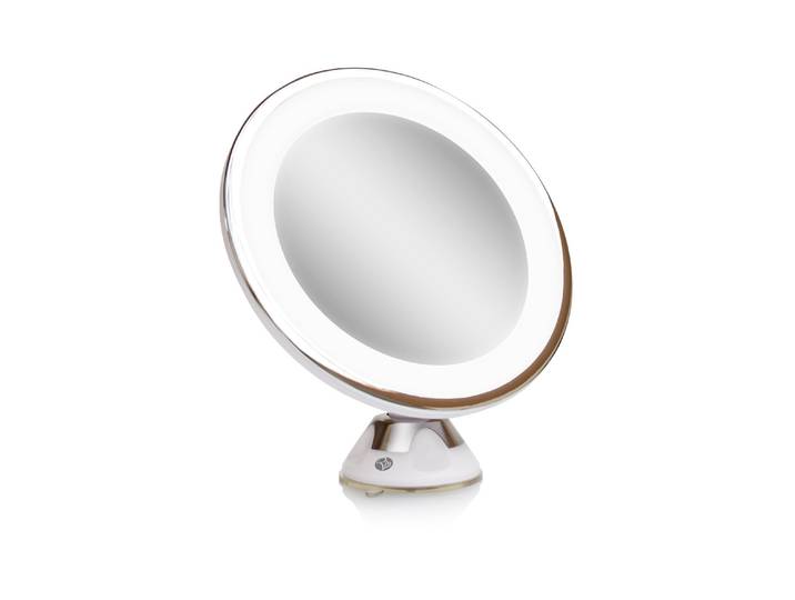 Kosmetikspiegel RIO Multi-Use Mirro , weiss (weiß), Ø:9,8cm, Spiegel, Kosmetikspiegel