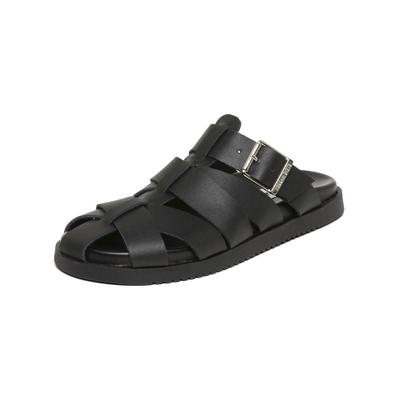 Pantolette STEVE MADDEN "STEVE MADDEN Pantoletten Leder", Damen, Gr. 38, Lederimitat, schwarz, Schuhe Pantolette