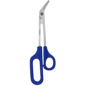 May Nagelschere SC-0069, extra lang, Edelstahl, für Fußnägel, mit gerader Schneide und abgewinkeltem Kopf