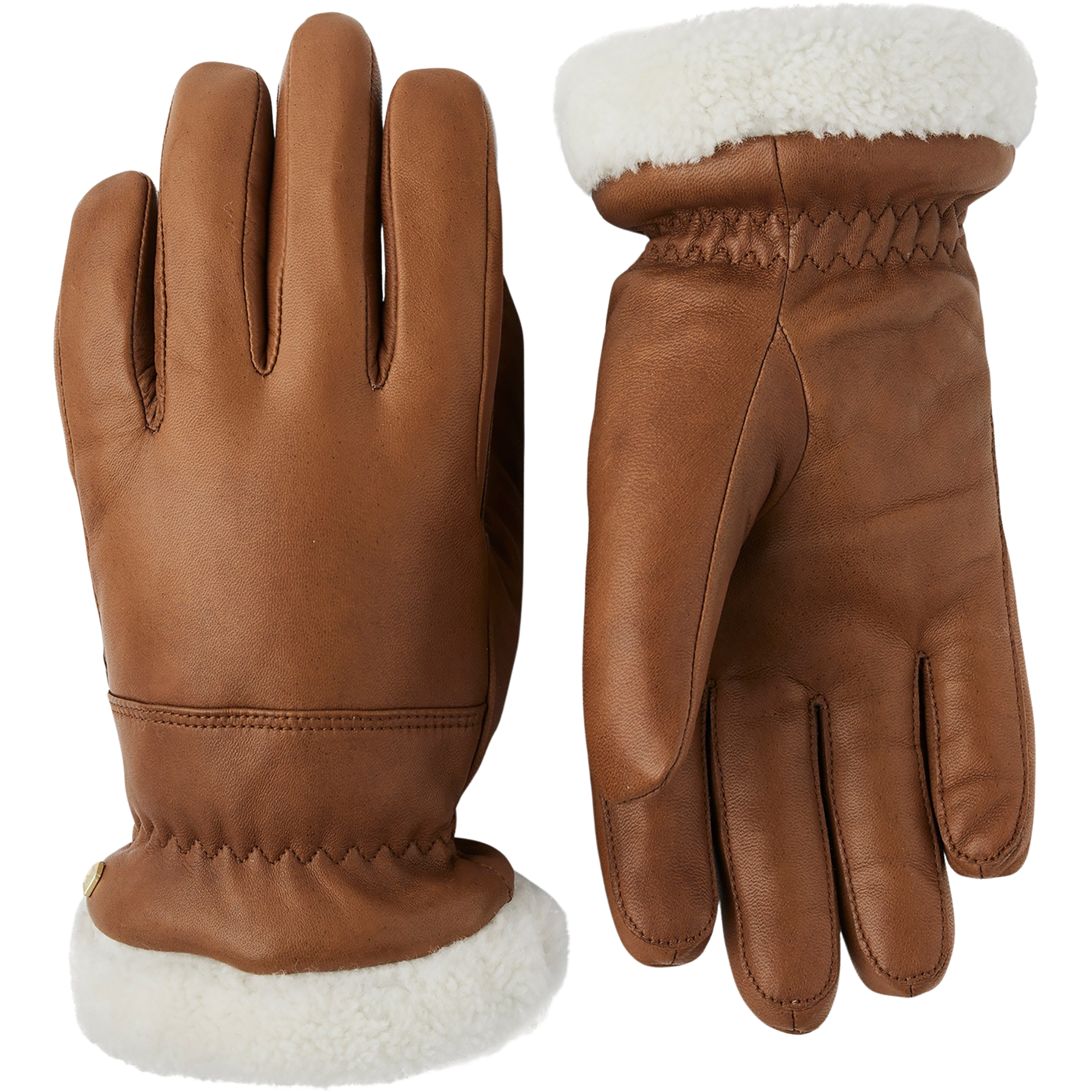 Hestra Edda Damen Fingerhandschuhe braun Größe 8 Lifestyle