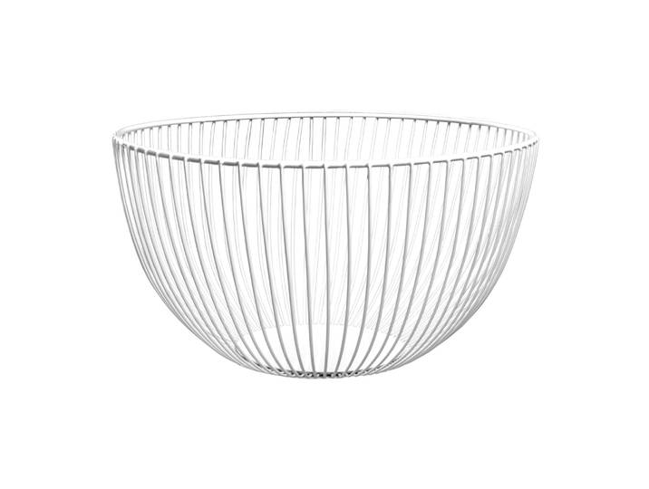 QUVIO Fruitschaal - Schaal - Fruitmand - Draadstaal - 25 x 13\,5 cm - Wit