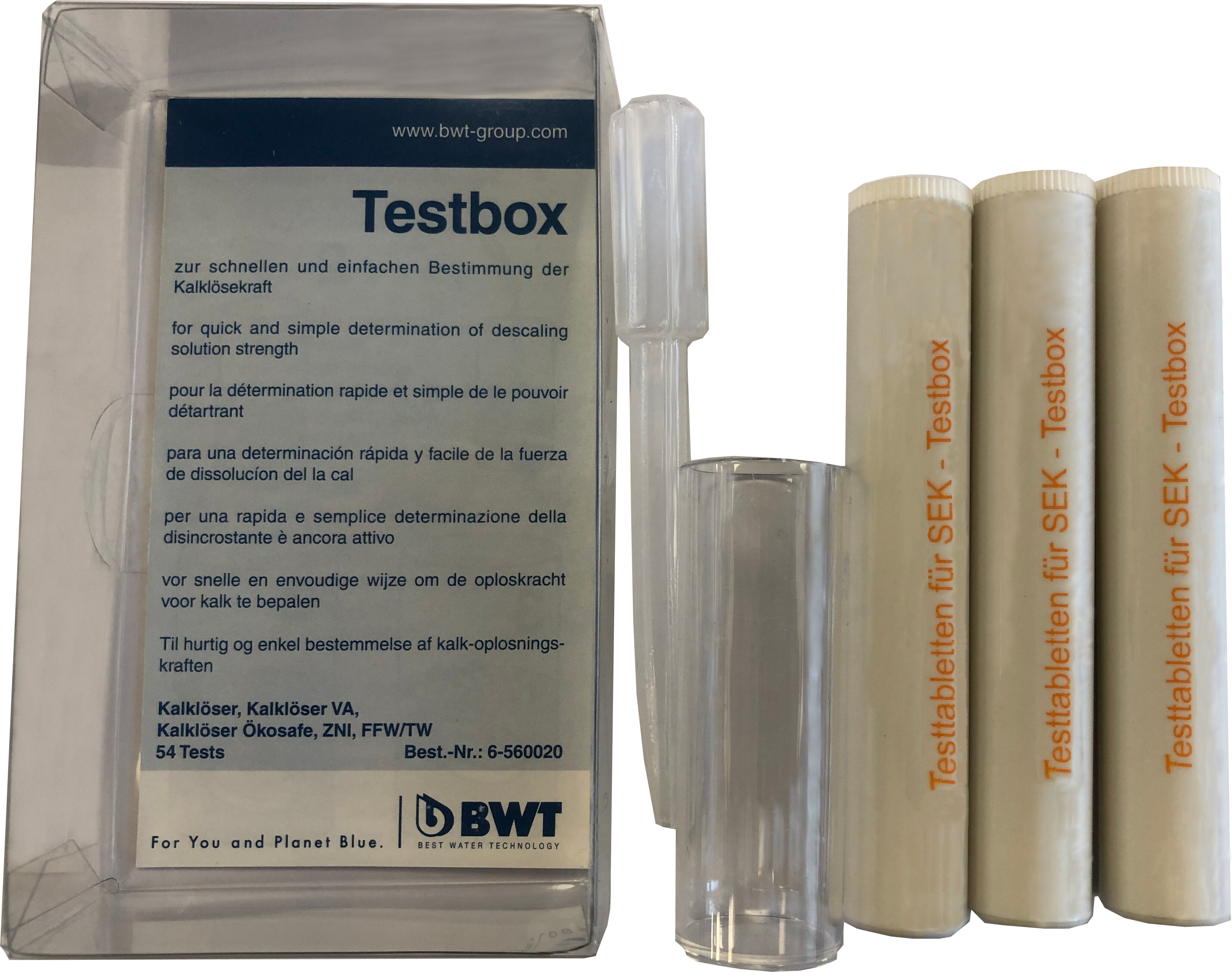 Boîte de test BWT 60003 pour solvants