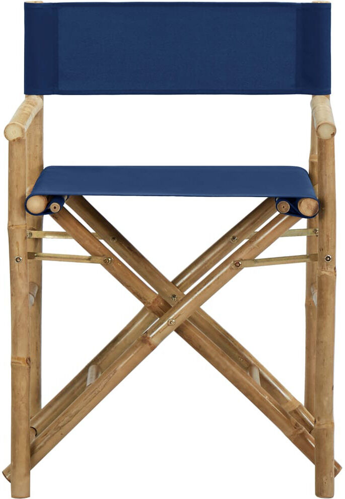 Alpen Home Gallatin Folding Director Chair Blue 88cm H X 60cm W X 45cm D