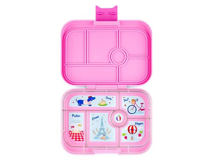 Yumbox Originele lekvrije Bento Lunchbox Container voor Kinderen (Fifi Roze (Paris Tray))