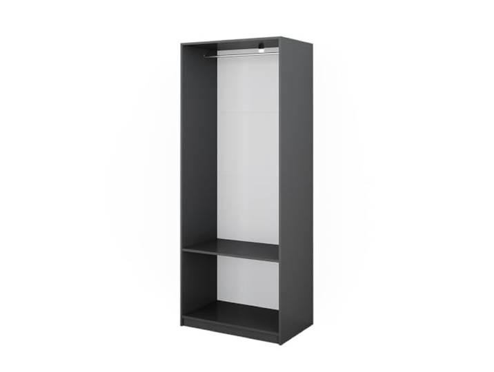 Vicco Kleiderschrank Elmo , Anthrazit 80 x 200 cm für flexible Aufbewahrung verschiedenster Kleidungsstücke