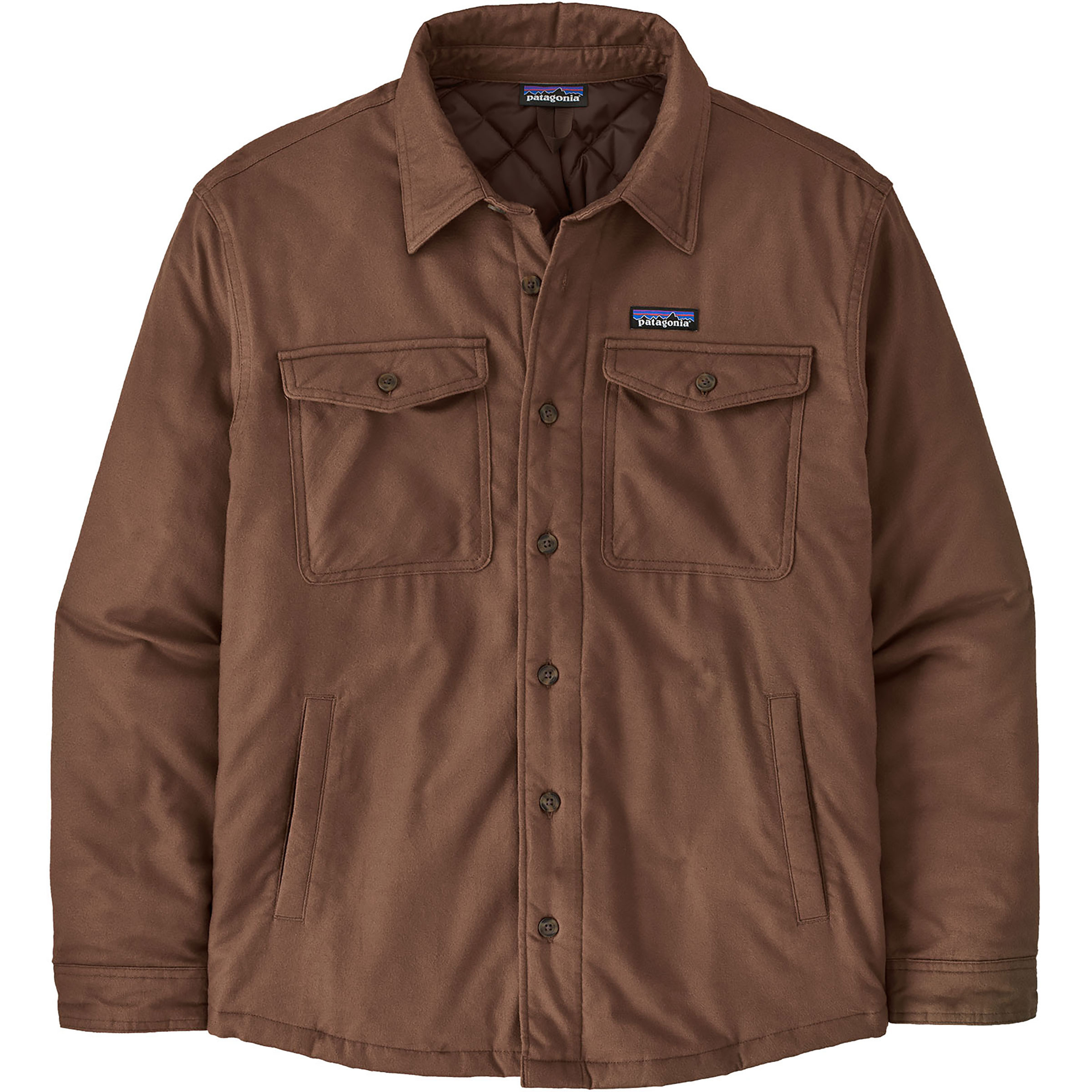 Patagonia LW Insulated Fjord Flannel Herren Hemden braun Größe M Trekking Wasserabweisend Wasserabweisend