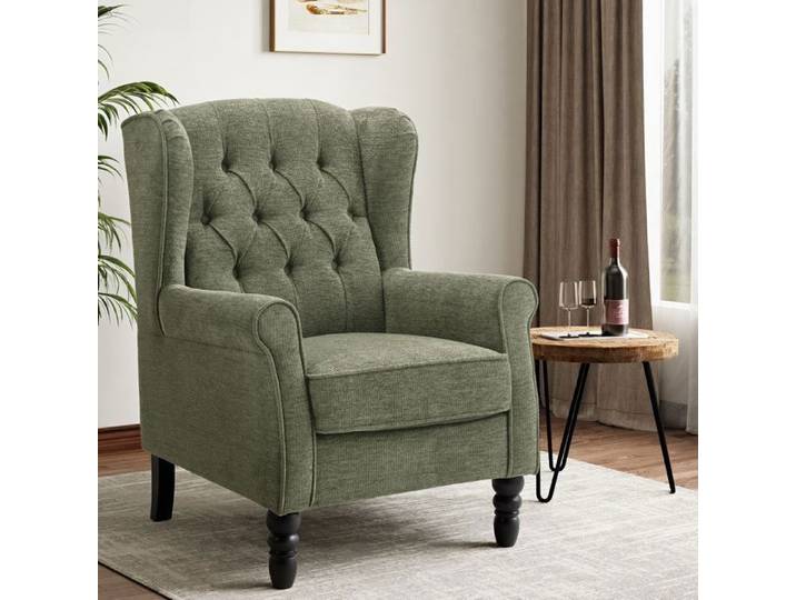 Fauteuil design minimaliste — Alliez confort et style pour sublimer votre intérieur moderne-vert