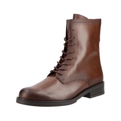 Schnürstiefelette GABOR "Gabor Stiefelette Nappaleder", Damen, Gr. 39, braun (saddle), Nappaleder, Schuhe Schnürstiefelette