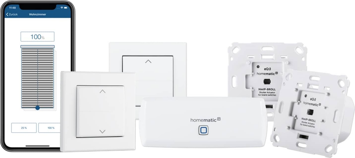 Homematic IP Smart Home 156450A0 Smart Home Starter Set, Beschattung, WLAN