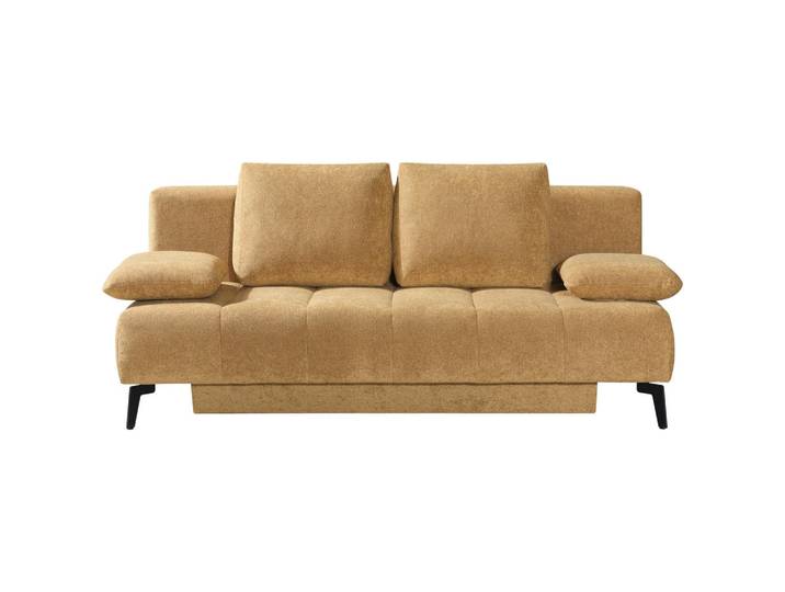 Novel Schlafsofa, Honig, Metall, 2-Sitzer, Füllung: Schaumstoffflocken,Schaumstoffflocken, 235x90x100 cm, Stoff-/Lederauswahl, Wohnzimmer, Sofas & Couches, Schlafsofas, Schlafsofas mit Bettkasten
