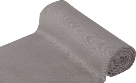 Rippen-Bündchenstoff "Comfort", grau