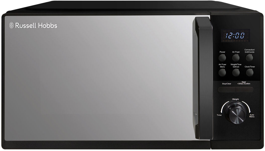 Russell Hobbs RHMAF2506B Black 25L 4-in-1 Digital Combination Microwave with Air Fryer Function Black 29cm H X 49.5cm W X 43.5cm D