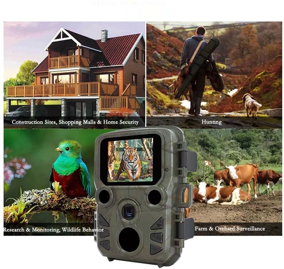 INF 1080P HD Jagd-Wildkamera mit Nachtsicht und Bewegungserkennung