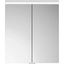 burgbad Lin20 Spiegelschrank LED-Beleuchtung, 2 Türen, 600x700x170mm, SPQK060F5359, Farbe: Eiche Dekor Rost