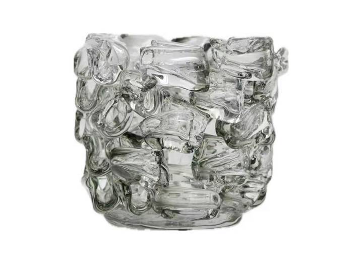Ambia Home Kerzenhalter, Grau, Glas, 17.5 cm, zum Stellen, Dekoration, Kerzen & Kerzenhalter, Kerzenständer