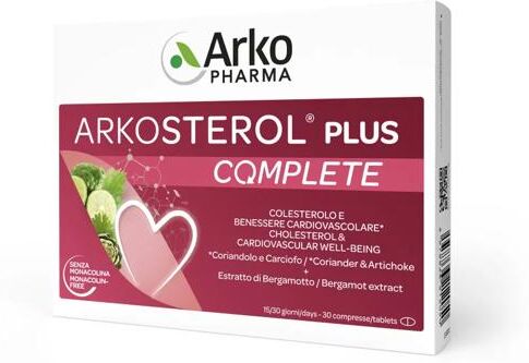 Arkopharma Arkosterol Plus Complete Integratore per Colesterolo 30 Compresse