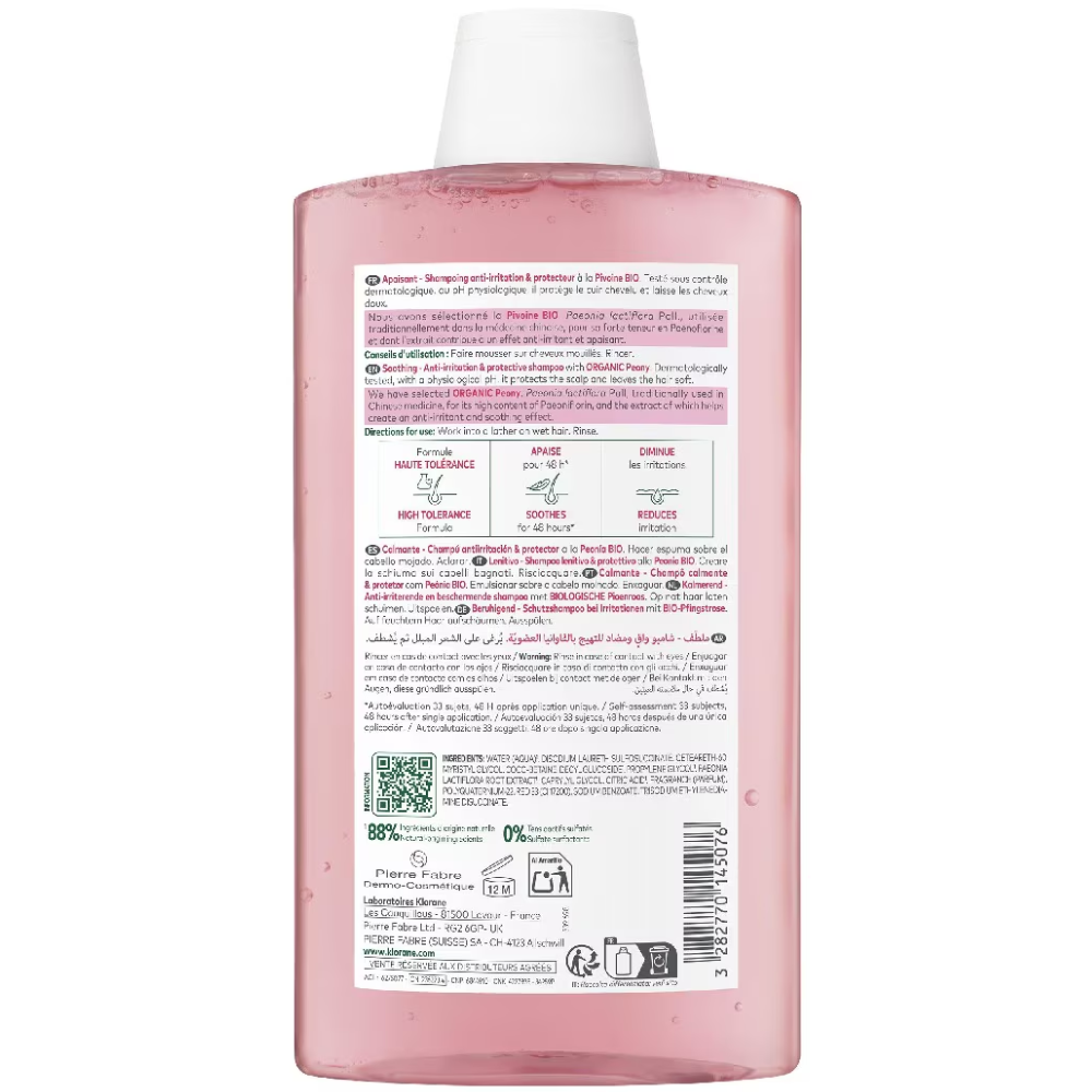 Klorane Peony Irritated Scalp Shampoo 100mL