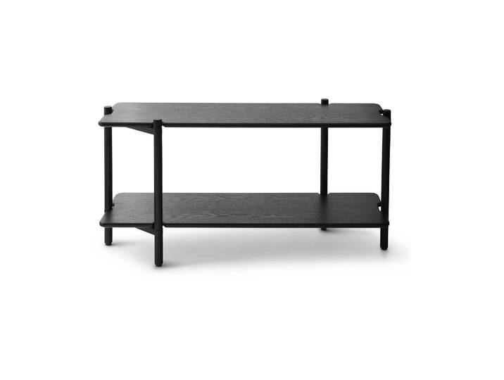 Gejst Invi Bücherregal 2 Regalbretter modul 1 Esche schwarz