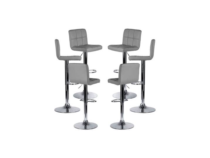 6er Set Casper Hocker - Gris dunkel
