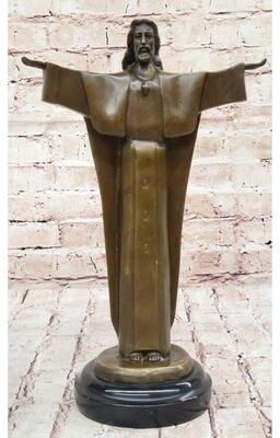 Bronzhaus Jesus Christ The Redeemer Rio De Janeiro Brazil Statue Sculpture Figure Figurine 12 Inches X 8 Inches